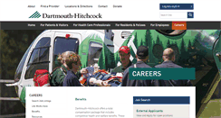 Desktop Screenshot of careers.dartmouth-hitchcock.org