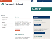 Tablet Screenshot of careers.dartmouth-hitchcock.org